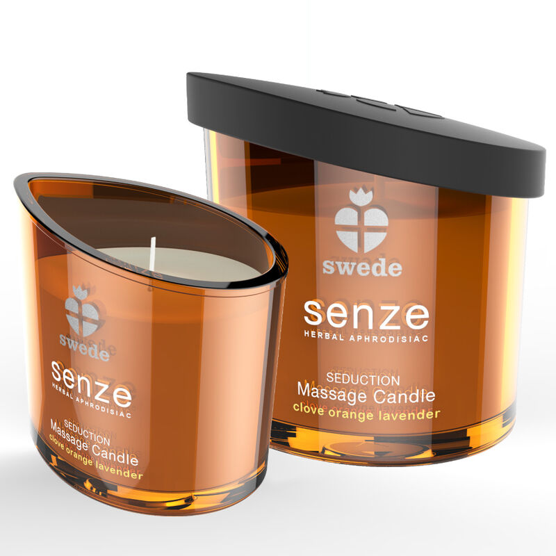 Swede-Senze Seduction Massagekerze - Nelke, Orange