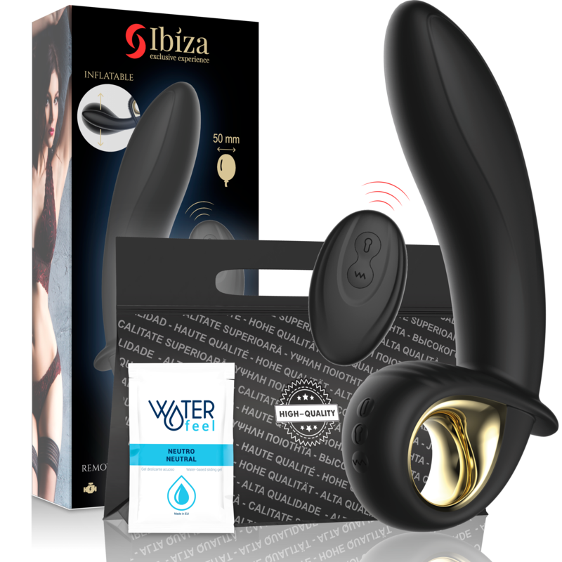 Ibiza Technology Starker aufblasbarer Vibrator Anal/Vaginal