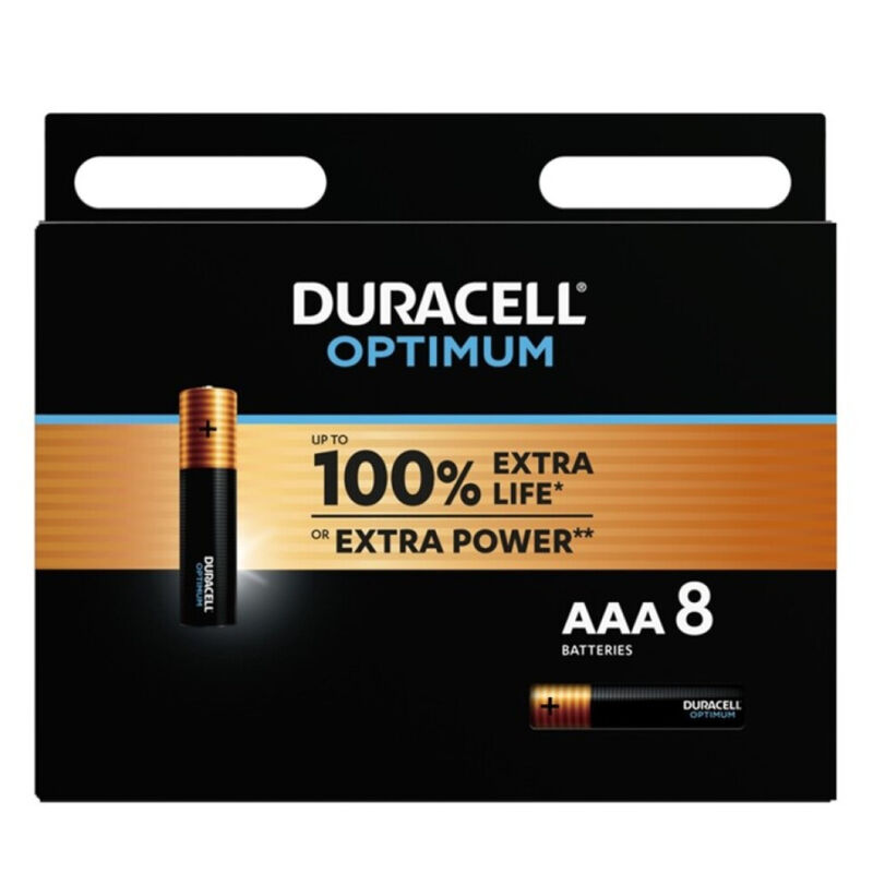Duracell-Optimum Alkaline-Batterien AAA LR03 8 Stk.