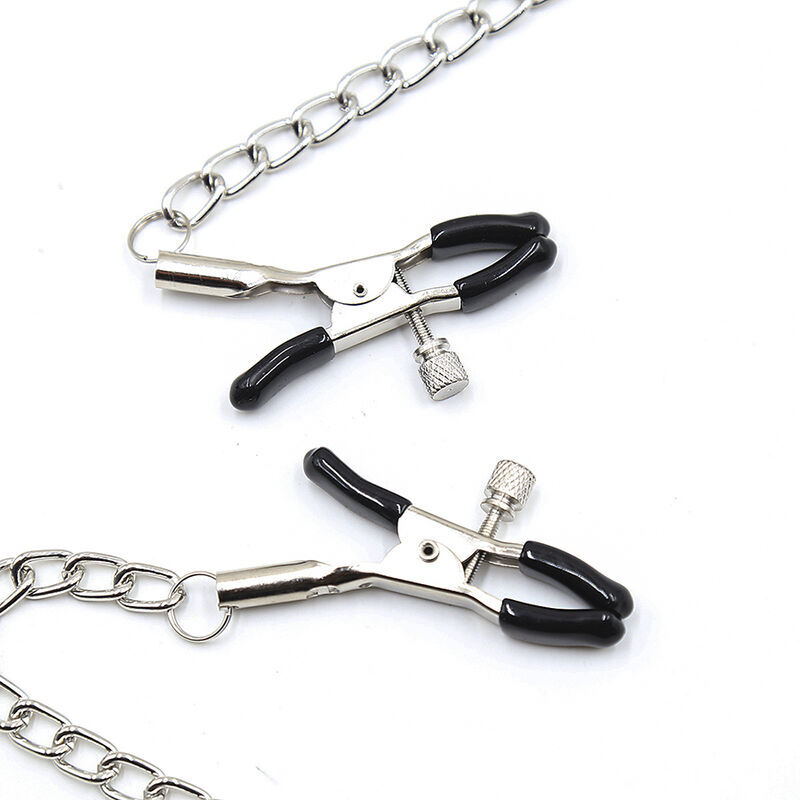 Ohmama Fetish-Fetish Ball Gag Schwarz mit Nippelklemmen-Metall · Sextoys (Bild 2)