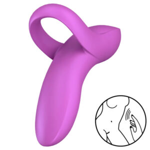 Satisfyer-Bold Lover Fingervibrator, Silikon, 12 Stufen