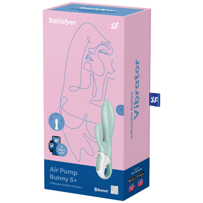 Satisfyer Connect-Air Pump Bunny 5+ Vibrator aufblasbare Kaninchen · Vibratoren (Bild 4)