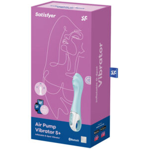 Satisfyer Connect-Air Pump Vibrator 5 Connect App Blue-Silikon · Vibratoren (Bild 4)