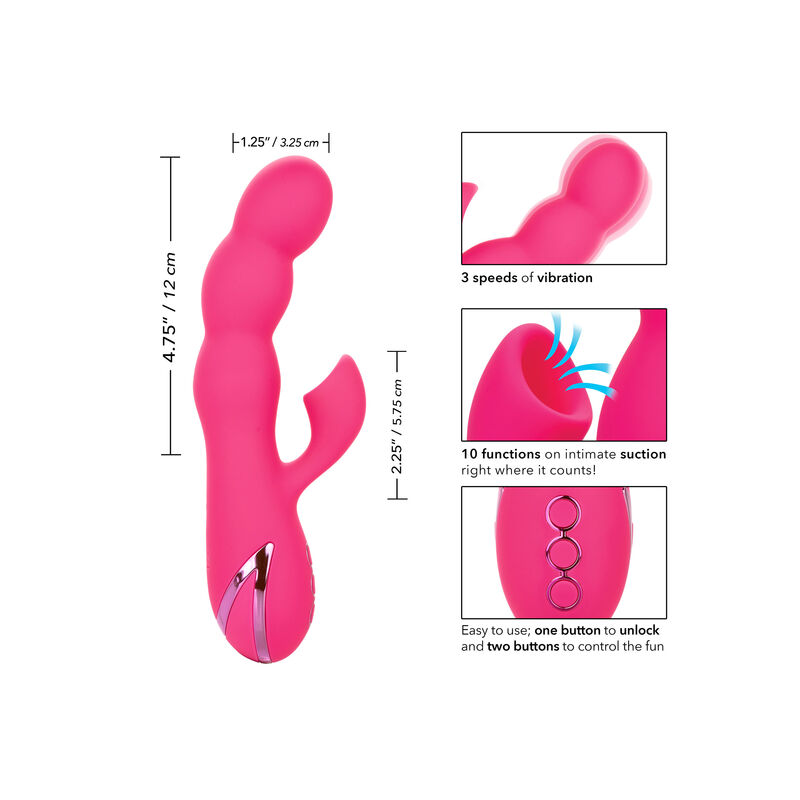 Calexotics-Oceanside Orgasm-Silikon, 10 Geschwindigkeiten, Wiederaufladbar, USB · Vibratoren (Bild 2)