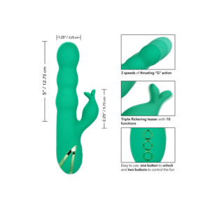 Calexotics-Sonoma Satisfier Green-Silikon, 3 Geschwindigkeiten, Wiederaufladbar · Vibratoren (Bild 2)