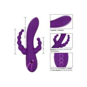 Calexotics-Long Beach Bootylicious Lila Tripla · Vibratoren (Bild 7)