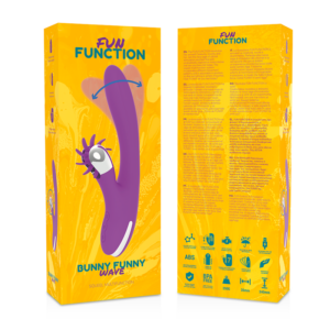 Fun Function-Bunny Funny Wave 2.0-Silikon, 7 Geschwindigkeiten, Wiederaufladbar · Vibratoren (Bild 8)
