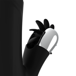 Black&silver-Bunny Reed Up & Down Vibe-Silikon, 7 Geschwindigkeiten · Vibratoren (Bild 4)