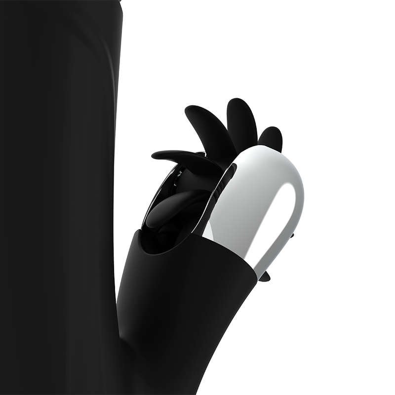 Black&silver-Bunny Reed Up & Down Vibe-Silikon, 7 Geschwindigkeiten · Vibratoren (Bild 4)