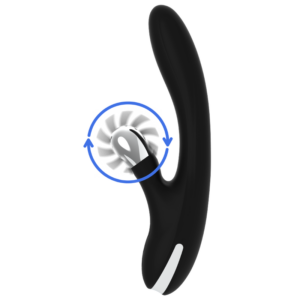 Black&silver-Bunny Grimm Wave Function-Silikon, 7 Geschwindigkeiten · Vibratoren (Bild 8)