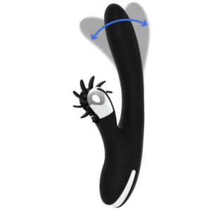 Black&silver-Bunny Grimm Wave Function-Silikon, 7 Geschwindigkeiten · Vibratoren
