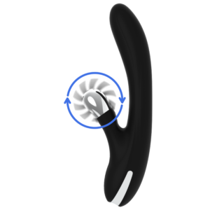Black&silver-Bunny Johnny Vibrating Vibe-Silikon, 7 Geschwindigkeiten · Vibratoren (Bild 3)