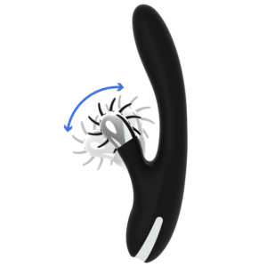 Black&silver-Bunny Grimm Wave Function-Silikon, 7 Geschwindigkeiten · Vibratoren (Bild 7)