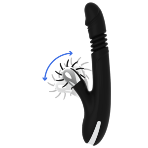 Black&silver-Bunny Reed Up & Down Vibe-Silikon, 7 Geschwindigkeiten · Vibratoren (Bild 7)