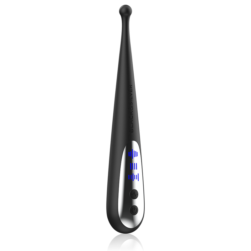 Black&silver-Kenneth Stimolating Vibe-Silikon, 10 Geschwindigkeiten · Vibratoren (Bild 4)