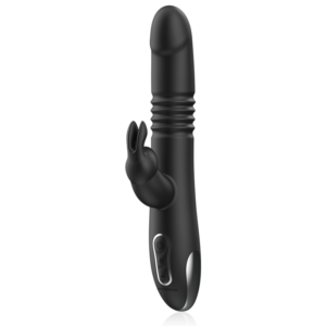 Black&silver-Kenji Up & Down Rabbit Vibrator + Fernbedienung · Vibratoren (Bild 4)