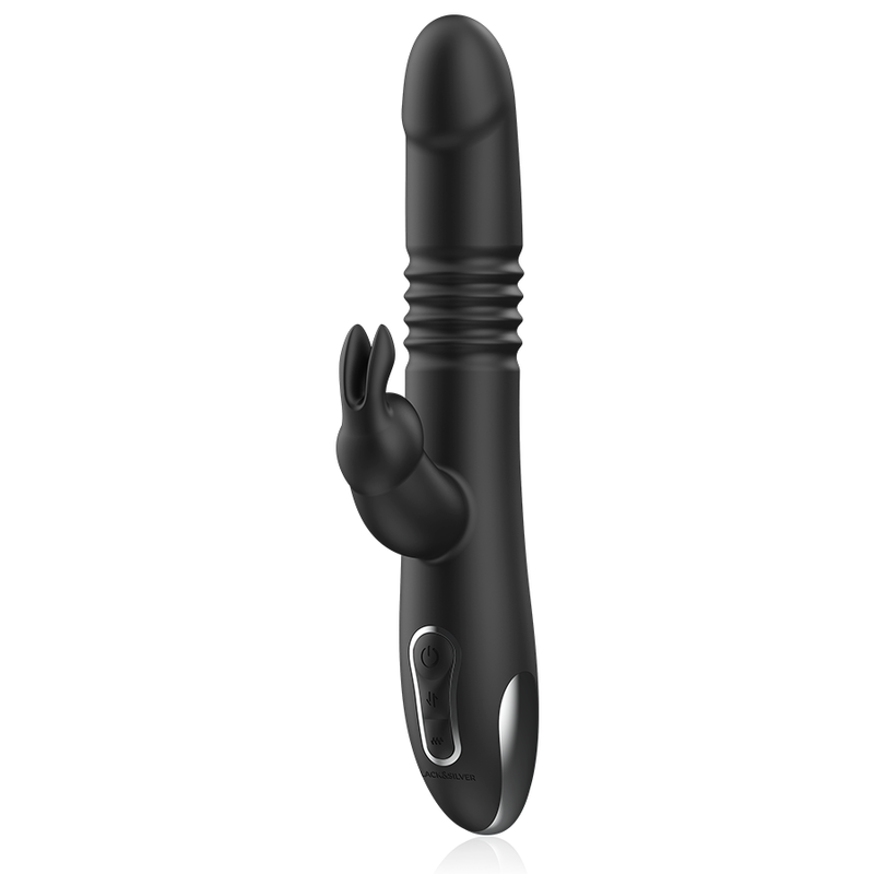 Black&silver-Kenji Up & Down Rabbit Vibrator + Fernbedienung · Vibratoren (Bild 4)