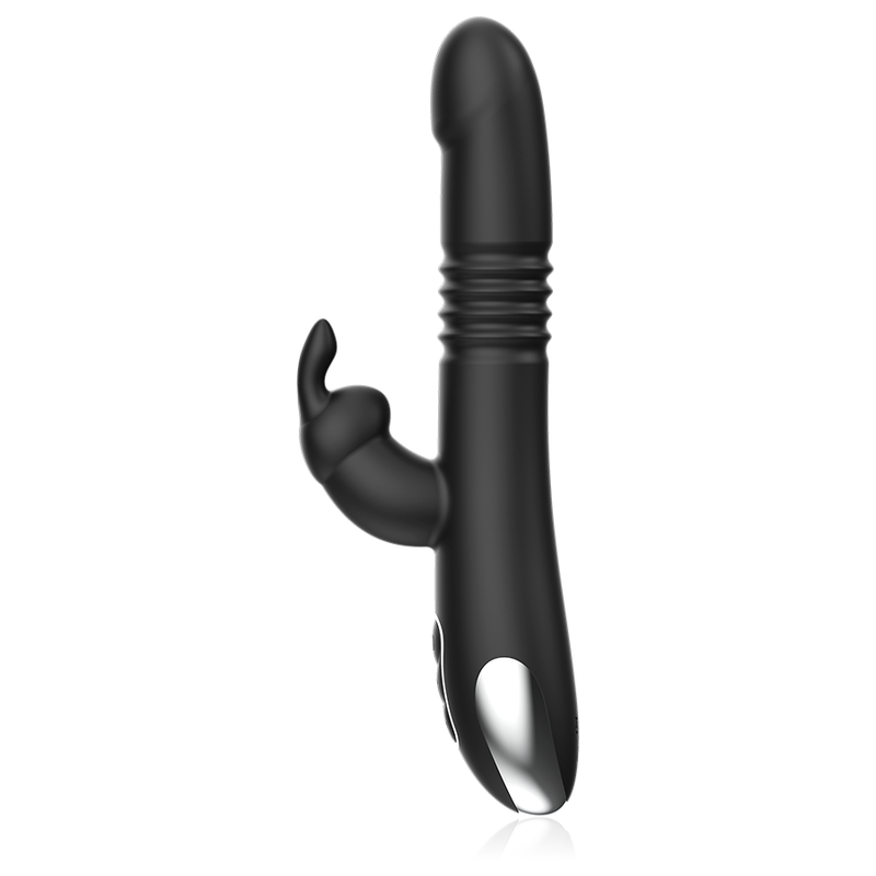 Black&silver-Kenji Up & Down Rabbit Vibrator + Fernbedienung · Vibratoren (Bild 3)
