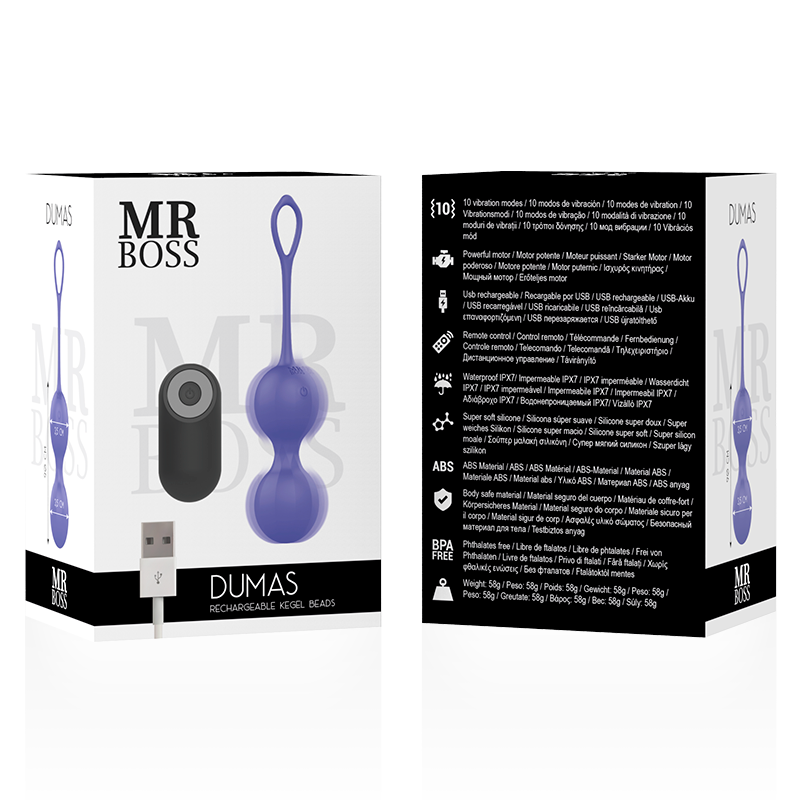 Mr. Boss-Dumas Liebeskugeln Vibratoren mit Fernbedienung-Silikon · Vibratoren (Bild 2)