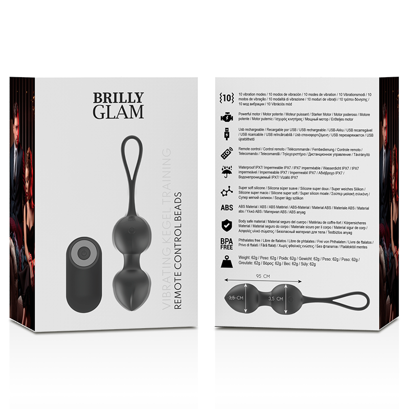 Brilly Glam-Liebeskugeln Vibrierend mit Fernbedienung-10 Geschwindigkeiten · Vibratoren (Bild 9)