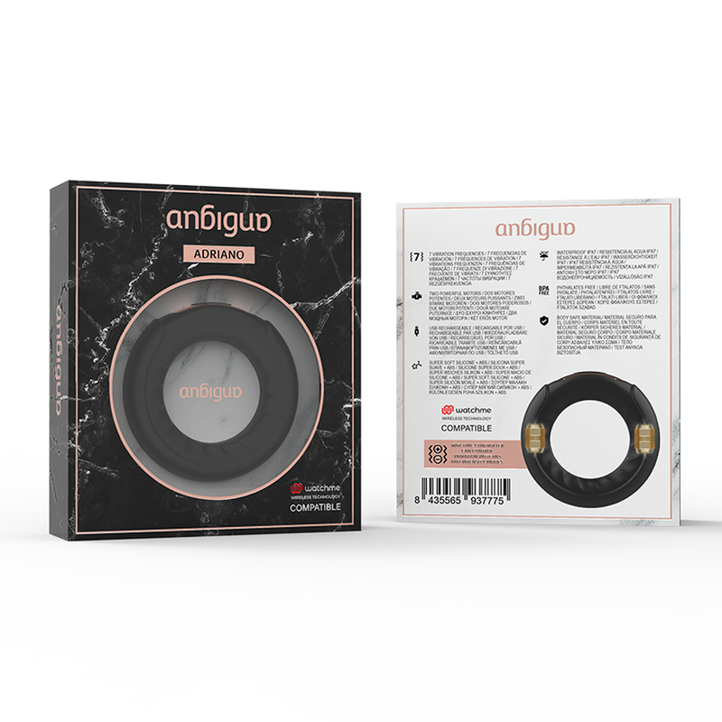 Anbiguo-Adriano Vibrationsring + Fernbedienung Watchme-Silikon, 7 · Vibratoren (Bild 7)