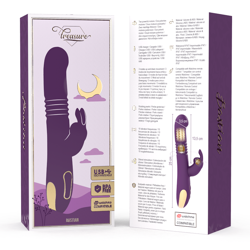 Treasure-Bastian Rabbit Up & Down Rotator & Vibrator + Watchme · Vibratoren (Bild 5)