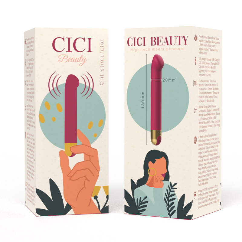 Cici Beauty-Premium Stimulator Klitoris in Silikon-10 Geschwindigkeiten · Vibratoren (Bild 7)