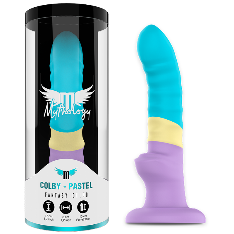 Mythology Fantasy Dildo-Colby Pastel Dildo-Silikon, Wiederaufladbar · Strap-on & Harness