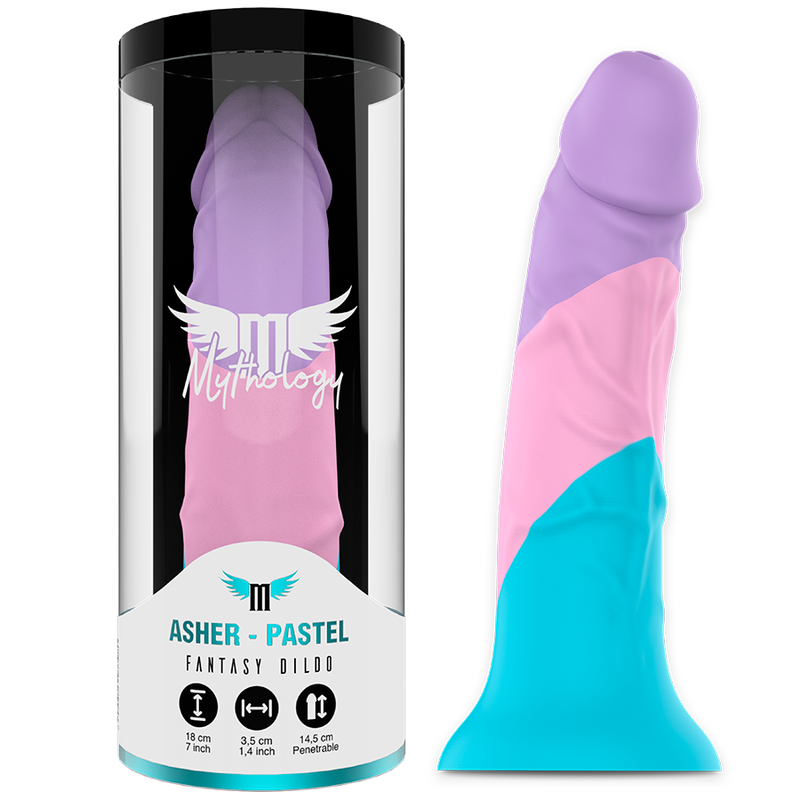 Mythology Fantasy Dildo-Asher Pastel Dildo M-Silikon, wiederaufladbar