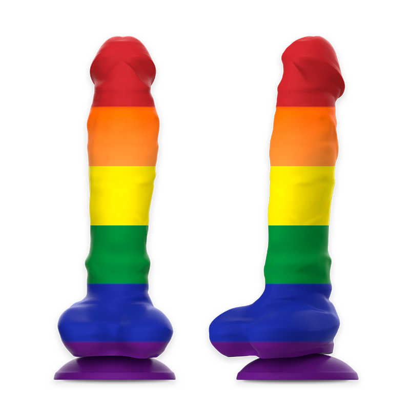 Mythology-Corey Pride Dildo in Silikon mit Saugnapf · Strap-on & Harness (Bild 4)