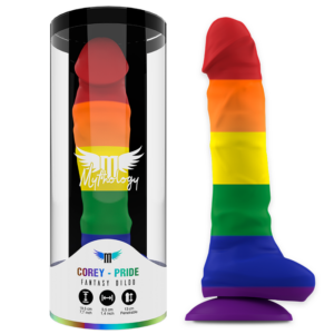 Mythology-Corey Pride Dildo aus Silikon mit Saugnapf