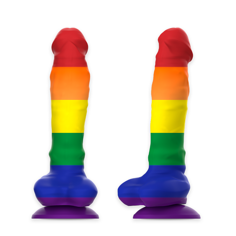 Mythology-Corey Pride Dildo in Silikon mit Saugnapf · Strap-on & Harness (Bild 12)