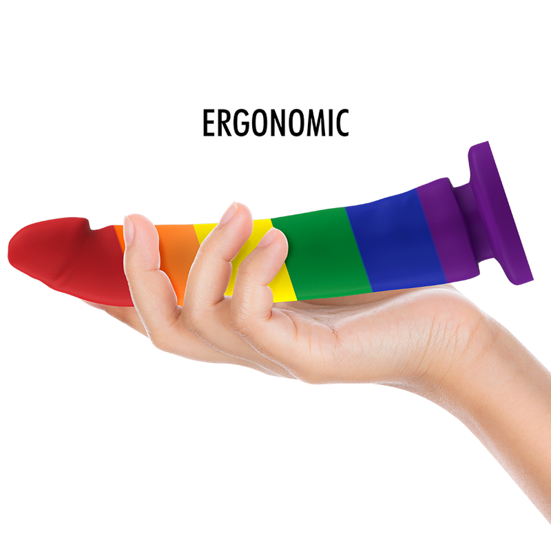 Mythology Fantasy Dildo-Devon Pride Dildo L-Silikon, Wiederaufladbar · Strap-on & Harness (Bild 5)