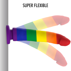 Mythology Fantasy Dildo-Devon Pride Dildo L-Silikon, Wiederaufladbar · Strap-on & Harness (Bild 3)