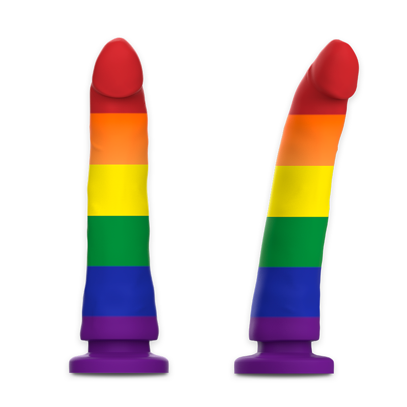 Mythology Fantasy Dildo-Devon Pride Dildo M-Silikon, Wiederaufladbar · Strap-on & Harness (Bild 6)