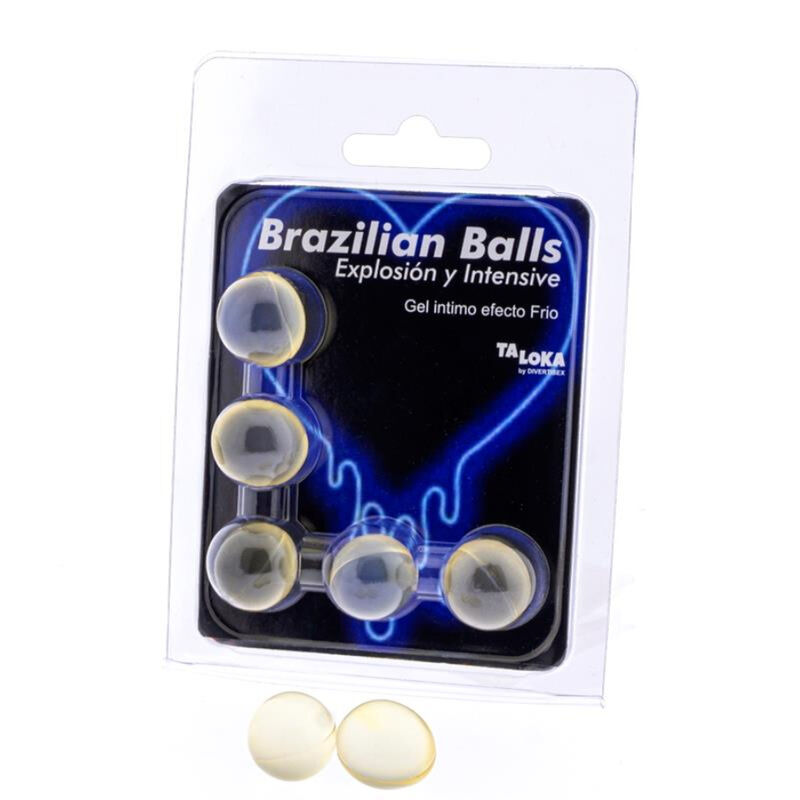 Taloka-5 Kugeln Brasilianisches Gel spannend mit kaltem Effekt und Vibration · Gleitgel (Bild 2)