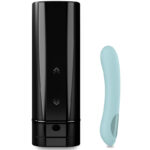Kiiroo-Onyx+ & Pearl 2+ Türkis-Set für Paar-Silikon, App, USB · Vibratoren