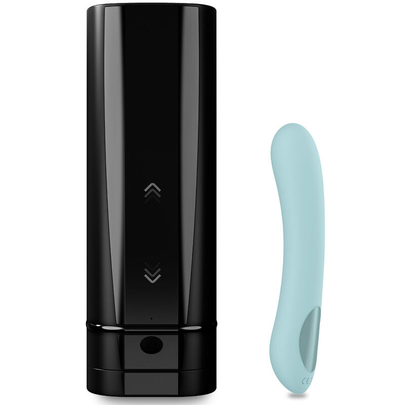 Kiiroo-Onyx+ & Pearl 2+ Türkis-Set für Paar-Silikon, App, USB · Vibratoren