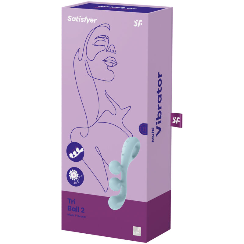 Satisfyer Vibrator-Tri Ball 2 Multi Vibrator Blau-10 Geschwindigkeiten · Vibratoren (Bild 3)