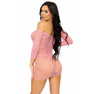 Leg Avenue-Mini-Kleid Netzwerk mit Herzen · Spicy Dessous & Bodystockings (Bild 2)