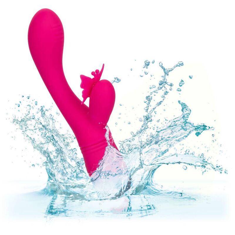 Calexotics-Butterfly Kiss Flutter Rosa-10 Geschwindigkeiten, Wiederaufladbar, USB · Vibratoren (Bild 7)