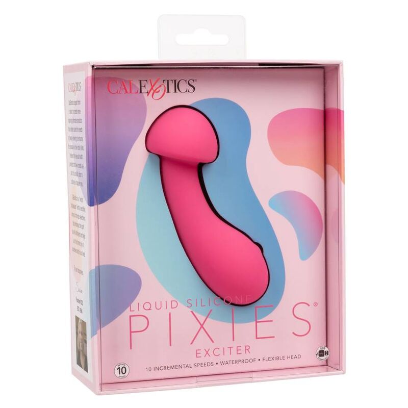 Calexotics-Pixies Exciter Rosa-Silikon, 10 Geschwindigkeiten, Wiederaufladbar · Vibratoren (Bild 3)