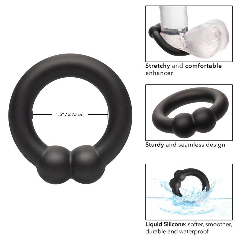 Calexotics-Alpha Muscle Ring Schwarz-Silikon, Wasserdicht · Penisringe & -hüllen (Bild 8)
