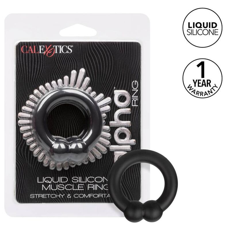 Calexotics-Alpha Muscle Ring Schwarz-Silikon, Wasserdicht · Penisringe & -hüllen (Bild 2)