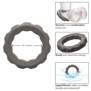 Calexotics-Alpha Ring Erect Grau-Silikon, Wasserdicht · Penisringe & -hüllen (Bild 7)