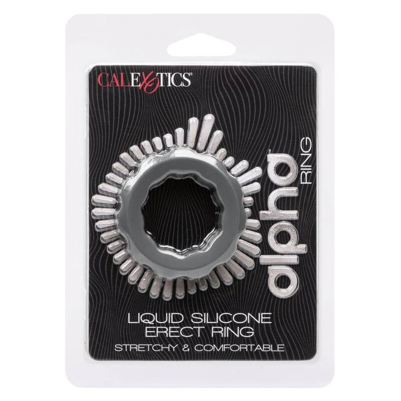Calexotics-Alpha Ring Erect Grau-Silikon, Wasserdicht · Penisringe & -hüllen (Bild 6)