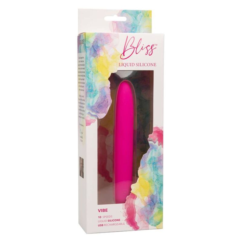 Calexotics-Bliss Vibe Pink Vibrator in Silikon Liquido, Usb · Vibratoren (Bild 2)