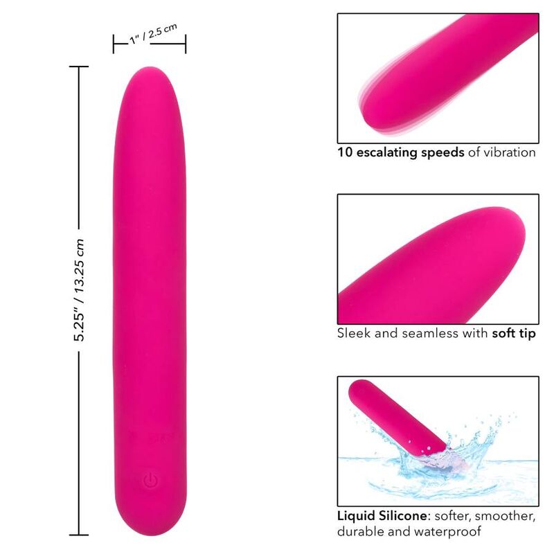 Calexotics-Bliss Vibe Pink Vibrator in Silikon Liquido, Usb · Vibratoren (Bild 8)