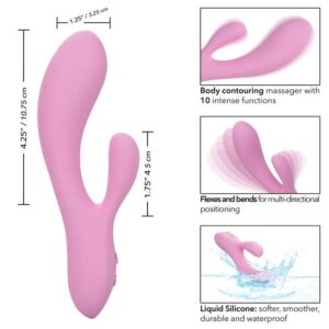 Calexotics-Umgebung Zoie Pink-Silikon, 10 Geschwindigkeiten, Wiederaufladbar, USB · Vibratoren (Bild 4)