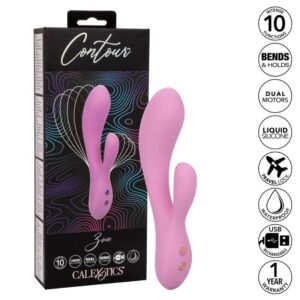 Calexotics-Umgebung Zoie Pink-Silikon, 10 Geschwindigkeiten, Wiederaufladbar, USB · Vibratoren (Bild 3)